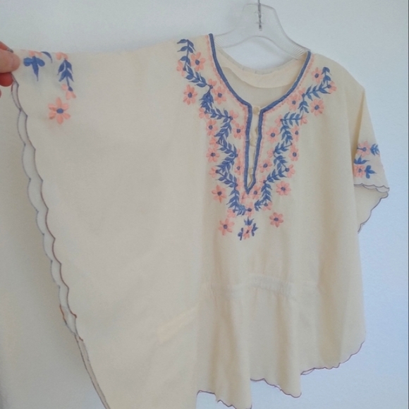 🥚VTG embroidered boho blouse - Picture 6 of 9